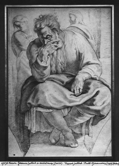 The Prophet Jeremiah, after Michelangelo Buonarroti by Peter Paul Rubens